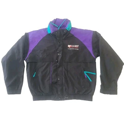 De Colección Dunbrooke Distinctive Images Púrpura Negro Sudadera con Capucha Chaqueta Abrigo Para Hombre Talla L Foto 1 de 4