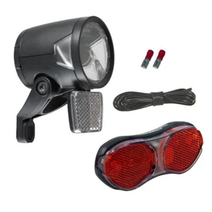 Fahrrad Licht Set Herrmans MR8 LED Scheinwerfer 180 Lumen plus Rücklicht StVZO - Bild 1 von 1