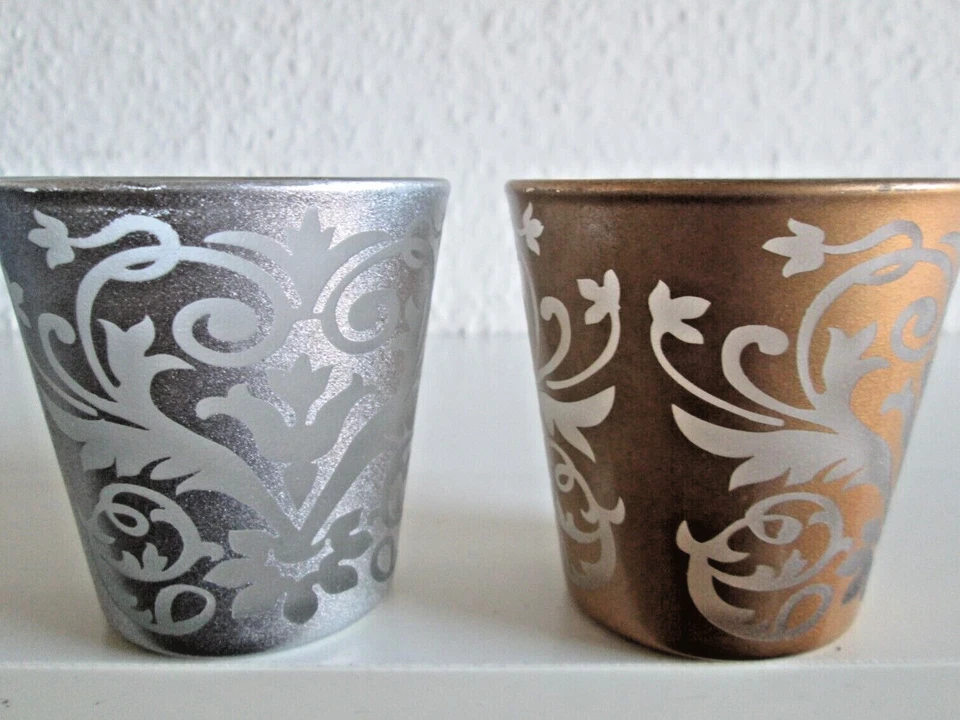 1TEELICHTHALTER KERZENSTÄNDER WINDLICHT Festlich Advents Deko Weihnacht Geschenk - Bild 1 von 1