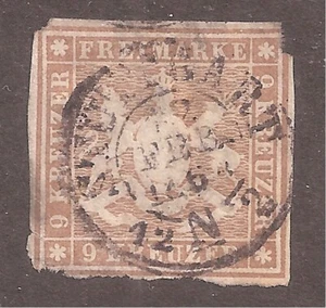 Germany(Wurttemberg) Sc#45 Used CV $120 gtc13 - Picture 1 of 1