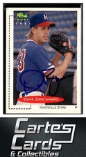 Dave Zancanaro 1991 Classic Best #124 Huntsville Stars TTM/IP Signed Autographed
