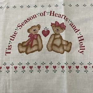 Daisy Kingdom Christmas Fabric Tis the Season Bears Double Border 1995 2 1/4 yd - Picture 1 of 5