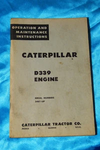 Caterpillar D339 Motor - Betriebs- und Wartungsanleitung - Bild 1 von 3