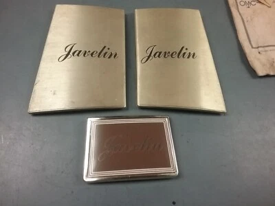 Appliques for the cover of a Johnson Javelin outboard motor -NOS - Image 1 of 3