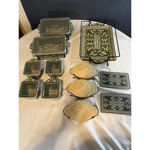 Temp-Tations Grand Bakeware Set Holiday Dinnerware Serving Trays Temptations - Picture 1 of 15