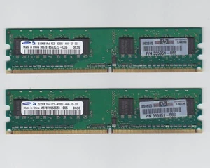 Lot of 2 Samsung 1Rx8 PC2-4200U-444-12-D3 DDR2 512Mb RAM (M378T6553CZ3-CD5) - Picture 1 of 2