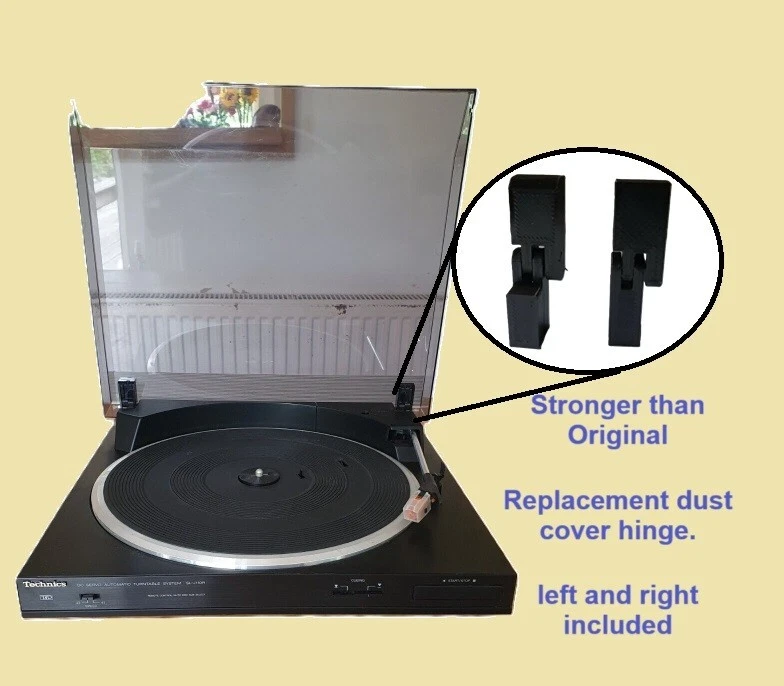 2x Lid Cover Hinges for Technics Midi Turntable SL-J110R SL-J110D COMPATIBLE UK - Image 1 of 4