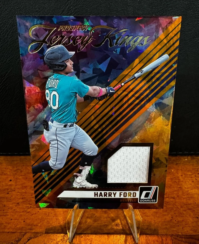 2024 Donruss - Harry Ford #PJK-HF Prospect Jersey Kings Orange Cracked Ice - Image 1 of 2