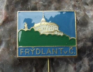 Antique Frydlant v Cechach Friedland Castle Czechoslovakia Tourist Pin Badge - Picture 1 of 2