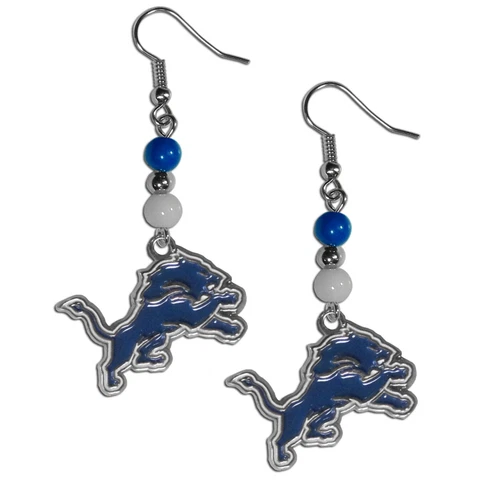NFL Detroit LionsBeaded Earrings Cover