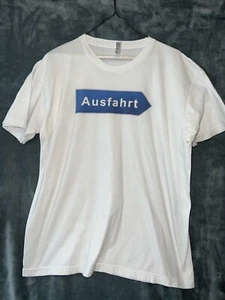 Ausfahrt Men's T-Shirt Germany White with logo (XL) - Picture 1 of 3