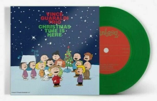 Vince Guaraldi Trio Christmas Time Is Here 7" Green Vinyl LP Le 2500 Rsd2020