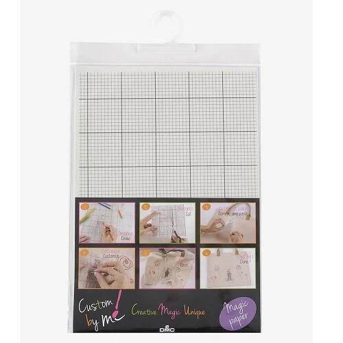 Feuille quadrillée soluble dans l'eau - marque DMC transfert mercerie broderie - Photo 1/1