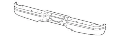 Genuine Ford 2003-2007 F-350 Super Duty Bumper Face Bar Rear 3C3Z-17906-BA - Imagem 1 de 2