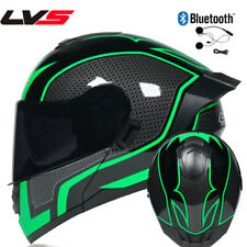 Bluetooth Flip up Motorcycle Helmet Dual lens ATV Street Motocross Helmet DOT