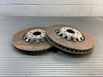 2017-2024 Audi A6 C8 Front Brake Disc Rotor Set 20k Miles OEM - Image 1 of 4