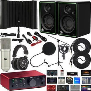 Interfaz de audio Focusrite Scarlett Solo 4ta generación 2x2 con kit de grabación y más - Imagen 1 de 9