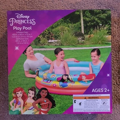 Disney Princess 3-Ring Play Pool 48" x 48" x 12” Bestway - Image 1 of 4