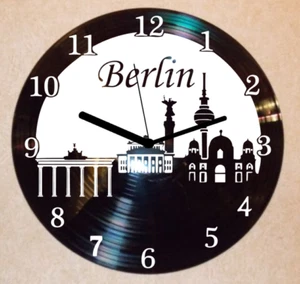 Berlin Wanduhr Schallplattenuhr Schallplatte Wanduhr Vinyl - Bild 1 von 1