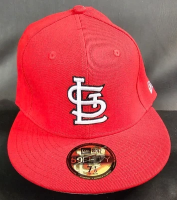 Chapéu ajustável New Era St. Louis Cardinals vermelho autêntico em campo 59FIFTY 7 1/8 - Imagem 1 de 4