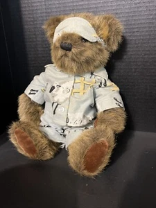 1999 - 14” Nick & Nora Nicky the Bear in Counting Sheep Pajamas - Picture 1 of 5