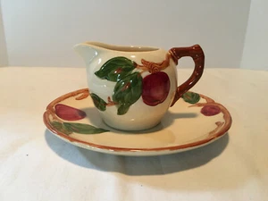 Vintage Franciscan Red Apple Creamer with Saucer - Picture 1 of 6