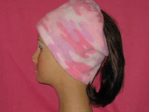 Handmade - Fleece - Messy Bun Hat - Multi color - One Size - Picture 1 of 2