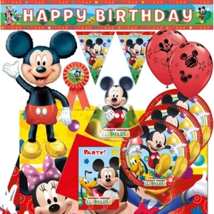 Mickey Mouse Theme Party Supplies Decorations Banners Tableware Party Bags - Picture 1 of 39
