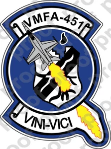 PEGATINA USMC VMFA 451 BLUE DEVILS ooo USMC Lisc No 20187 - Imagen 1 de 1