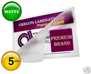 5 Mil MATTE File Card Hot Laminating Pouches 3-1/2 x 5-1/2 (100/pack) 3.5 x 5.5 - Picture 1 of 7