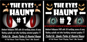 Animated Halloween Video Effect - The EYE'S HAUNT #1 & #2 DVD Haunted House Prop - Picture 1 of 3