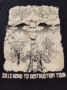 Spoilage Burning Axe 2013 tour shirt Medium Maryland grindcore metal T-shirt - Picture 1 of 8