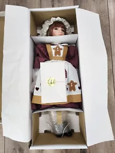 Vintage Brand New William Tung Dolls "Maris" Ltd. 25" Porcelain Gingerbread - Picture 1 of 7