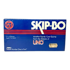 Vtg Skip-Bo 1982 New Factory Sealed Card Game from the Makers of Uno Family Game - Picture 1 of 3