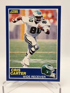 1989 SCORE CRIS CARTER #72 ROOKIE CARD RC EAGLES/VIKINGS HOF- Volume Pricing - Picture 1 of 2