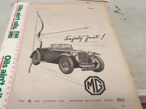 1945 MG TC SPORTS Original Sales Advert - Picture 1 of 1