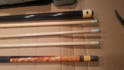 Vintage MEUCCI David Howard DH1 Poolqueue + 2 Spitzen + Buffalo Break Queue - Bild 1 von 4
