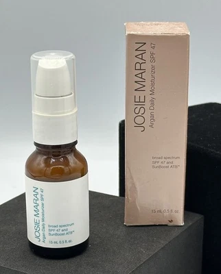 Crema hidratante diaria de argán Josie Maran FPS 47 SunBoost ATB 0,5 fl oz nueva con caja Foto 1 de 4