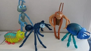 Bugs Life Disney Pixar Figures Set Toys Flick Hopper Heimlich Rosie Dim - Picture 1 of 7