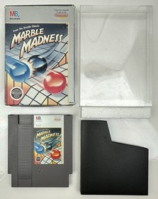 Marble Madness (Nintendo NES, 1989) NES Game & Box