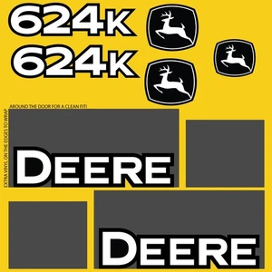 FITS 624K DEERE WHEEL LOADER REPLACEMENT DECAL STICKER - LAMINATED - Bild 1 von 1