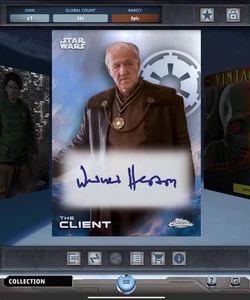 Topps Star Wars Card Trader 2025 Chrome SIGNATURES Epic THE CLIENT - Picture 1 of 2