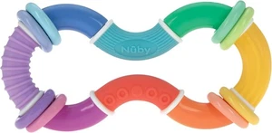Nuby Twist-a-Ring Rattle Teether Toy for Babies - Baby Multicolor  - Picture 1 of 8