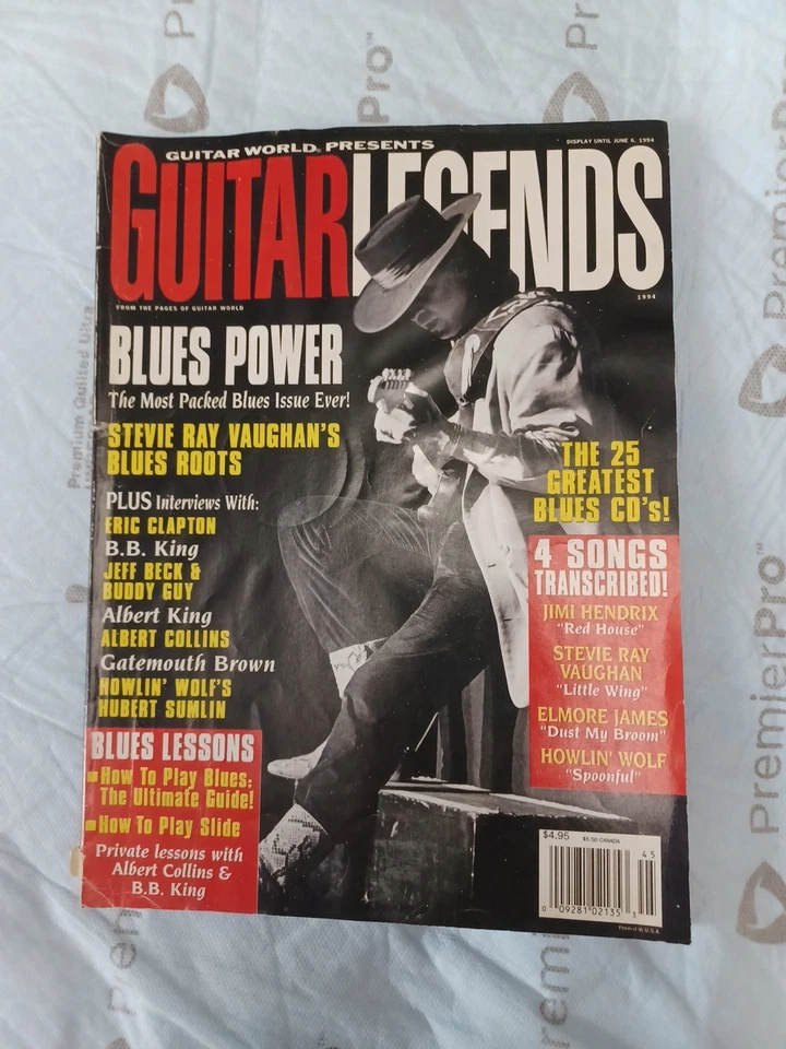 Guitar World Presents Guitar Legends STEVIE RAY VAUGHN CLAPTON BB KING BUDDY GUY Foto 1 de 1