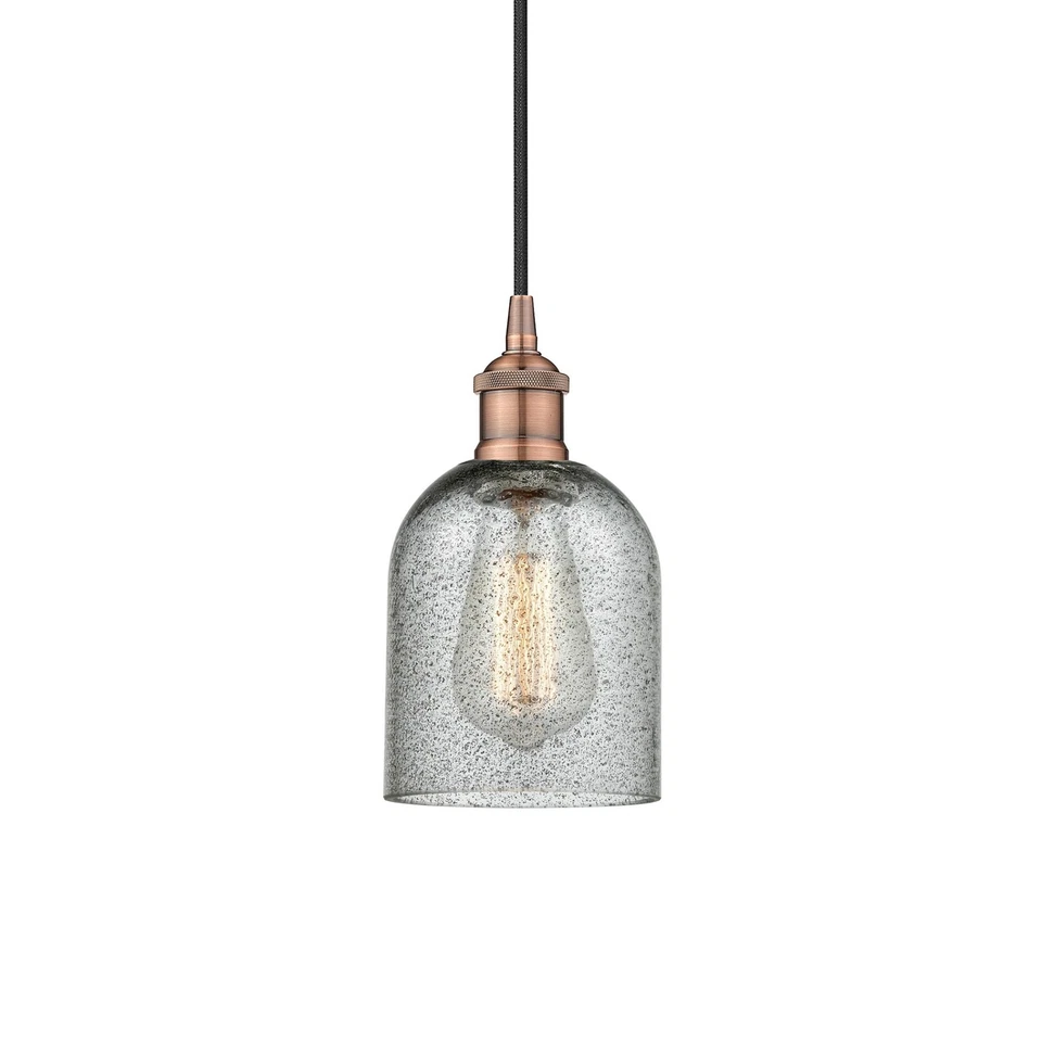 Innovations Edison Caledonia 1 Light Mini Pendant Copper/Char - 616-1P-AC-G257