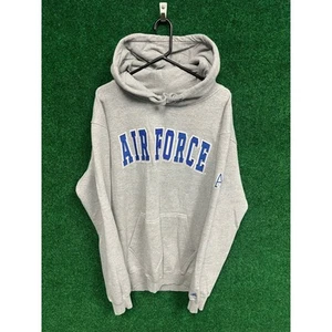 Y2K Air Force Academy Gray & Blue Sweatshirt Hoodie XL Unisex University - Picture 1 of 7