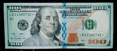 2009 A US $100 One Hundred Dollar Bill Star Note ✯ (NYC Federal Reserve) - Image 1 of 2