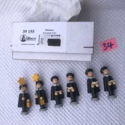 Seiffener Miniaturen 6 Kurrenden 39155 Ulbricht, neu, OVP #34 - Bild 1 von 2