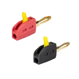 Gold Plated 32A Banana Plugs Solderless Quick Connect Not Welding Required - Picture 1 of 11