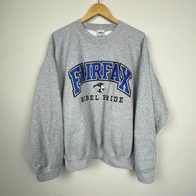 Sudadera Neff Fairfax Rebel Pride XL Gris Spellout Cuello Redondo Alumni Foto 1 de 4